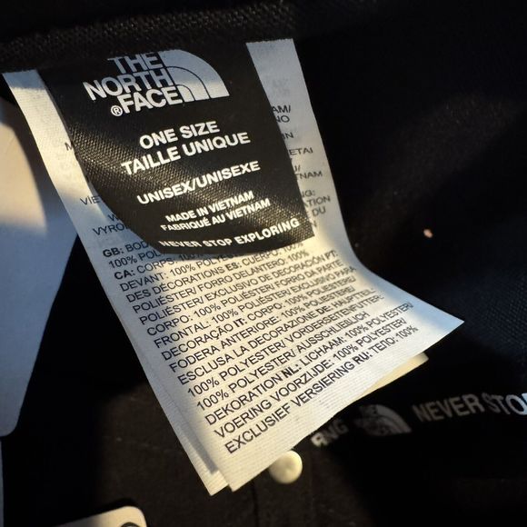 The North Face "Walls Are Meant For Climbing" Hat Adjustable Snapback Black Cap - Picture 8 of 12